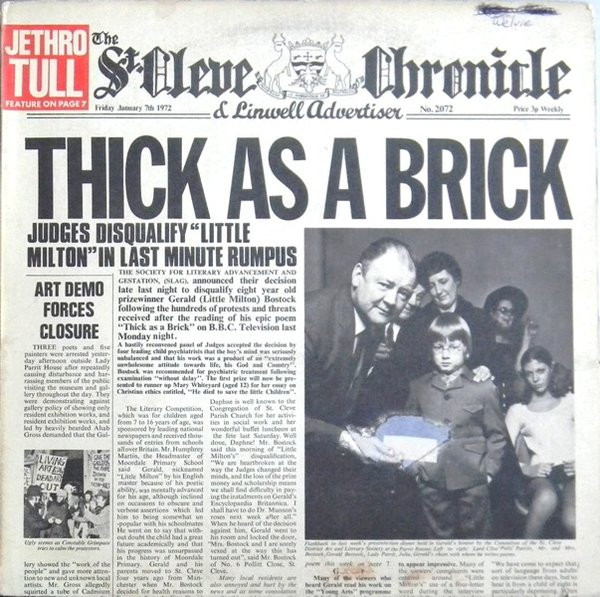 Thick As A Brick cover