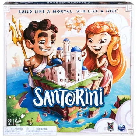 Santorini Strategy Family Board Game 2-4 Players Classic Fun Building Greek Mythology Card Game for Kids & Adults Ages 8 and up