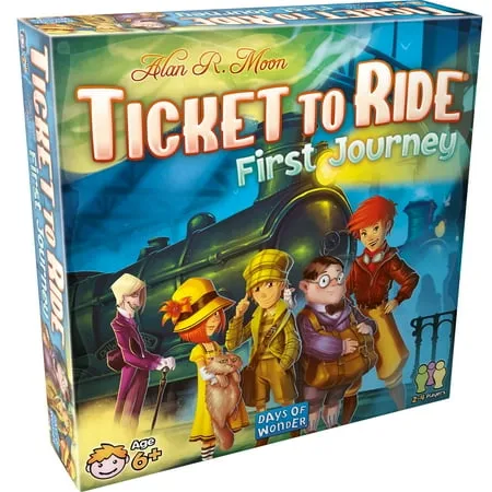 Ticket to Ride First Journey Family Strategy Board Game for Ages 6+ from Asmodee